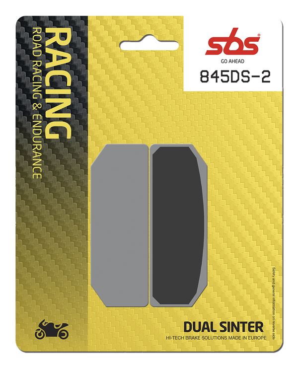 Sbs DS Racing Dual Sintered Brake Pads For BMW S 1000 HP4 Race 2018 845DS-2