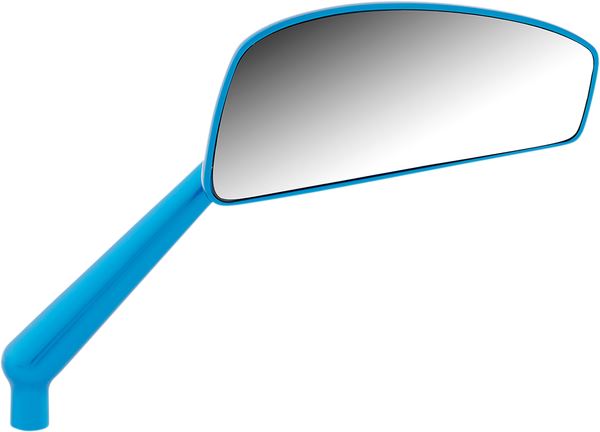 Arlen Ness Tearchop Mirror Anodized Blue Stainless Steel Screw-In Right 510-017