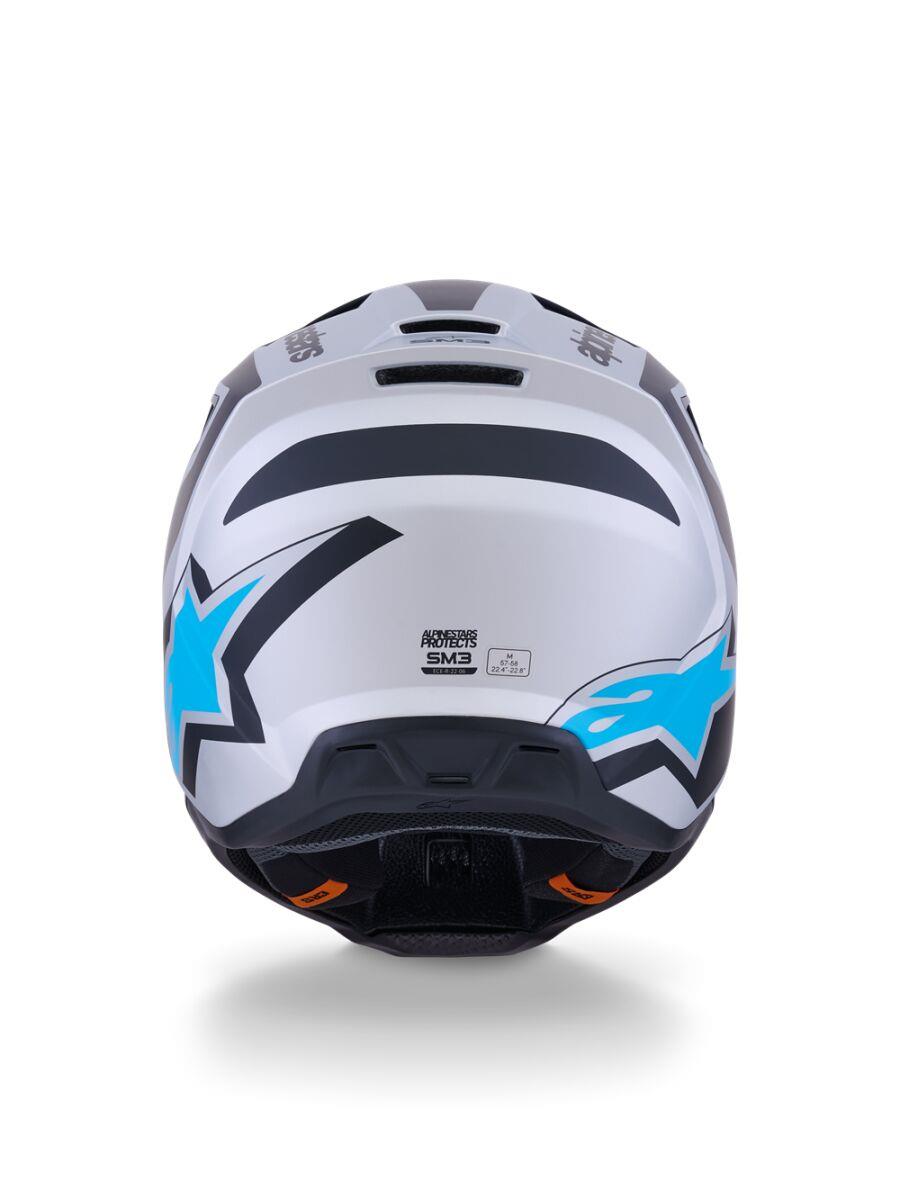 ALPINESTARS SM3 Heat Helmet SILV/BL/BLK 2025 Model