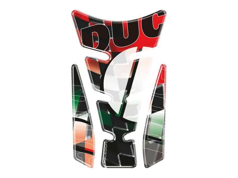 Puig Wings Tank Pad With Ducati Logo Red 21468J