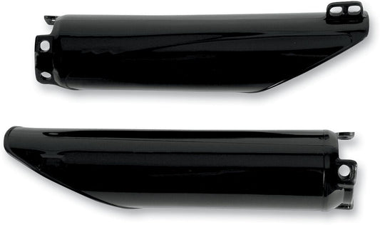 UFO FORK SLIDER PROTECTORS HONDA CR125/250/500 & CRF250/450R/X BLACK HO03672-001