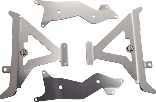AXP Racing Radiator Braces For Honda CRF 250 R 2021-2024 Aluminium Red AX1598