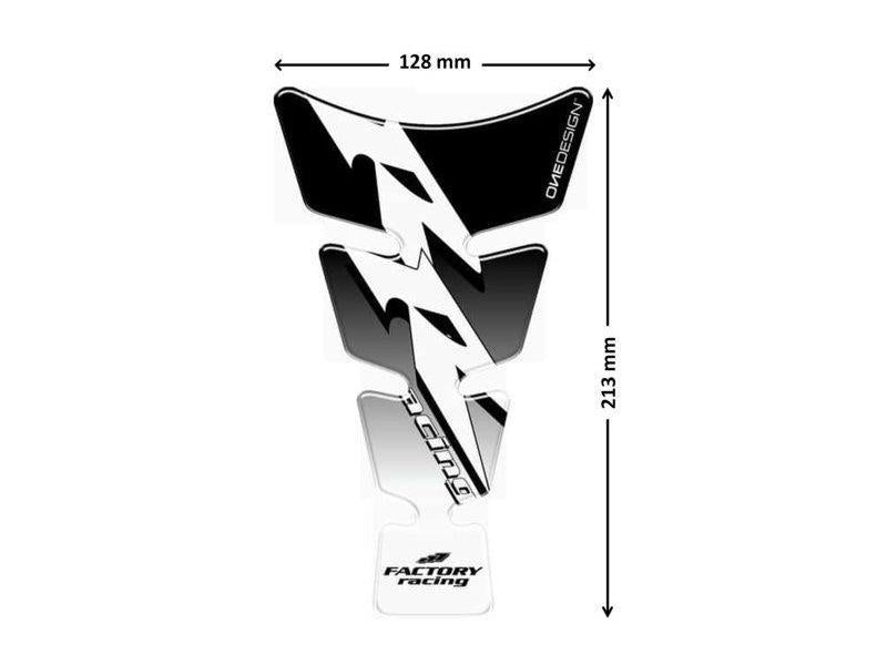 Puig Spirit Tank Pad With Model Logo Black 4692C