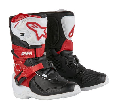 Alpinestars Kids Tech 3s Boots Red White Black