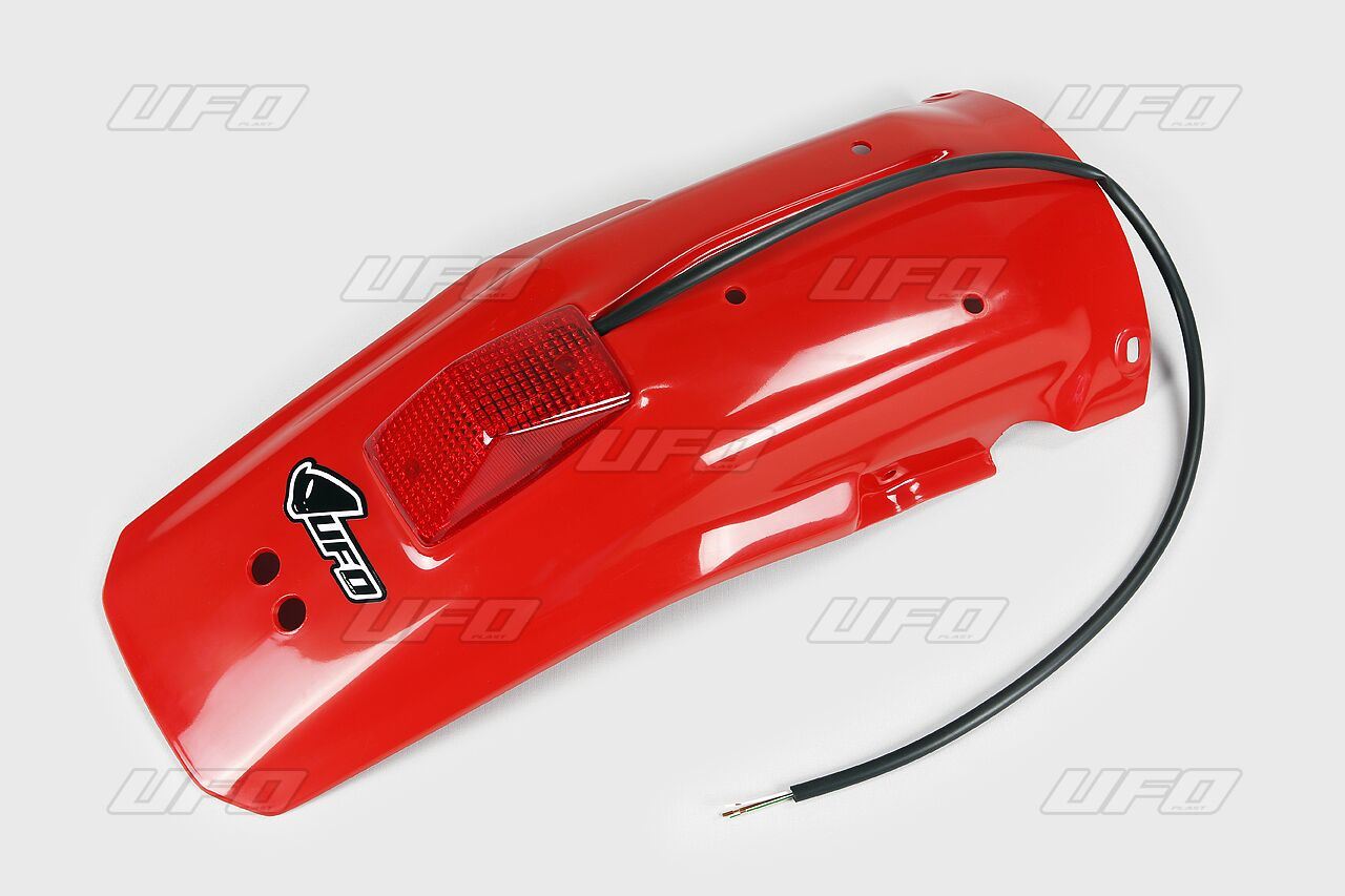 UFO ENDURO REAR FENDER W/ STOP-TAILLIGHT HONDA XR600R XR-RED HO02650069