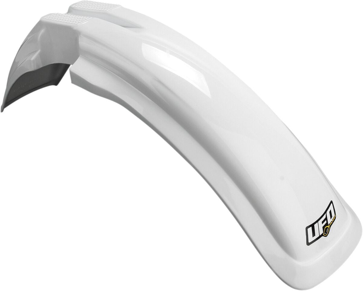 UFO UNIVERSAL FRONT FENDER MX/ENDURO 125-250-500 WHITE PA01013-041