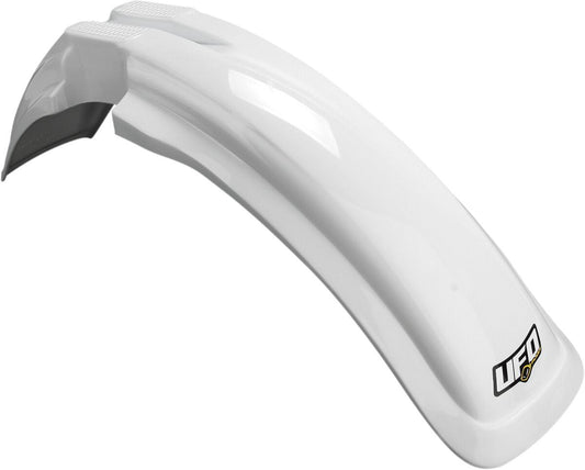 UFO UNIVERSAL FRONT FENDER MX/ENDURO 125-250-500 WHITE PA01013-041