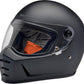 BILTWELL Lane Splitter Flat Black Motorcycle Helmet