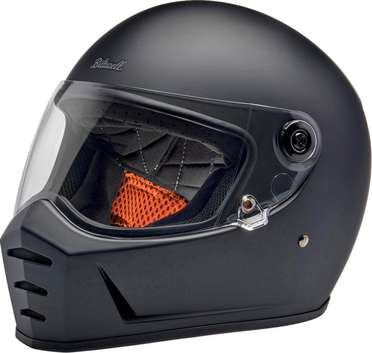 BILTWELL Lane Splitter Flat Black Motorcycle Helmet