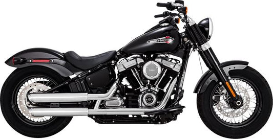 Vance & Hines 3" Twin Slash Slip-On Mufflers Chrome For HD FXLRS 1923 18-24 16376