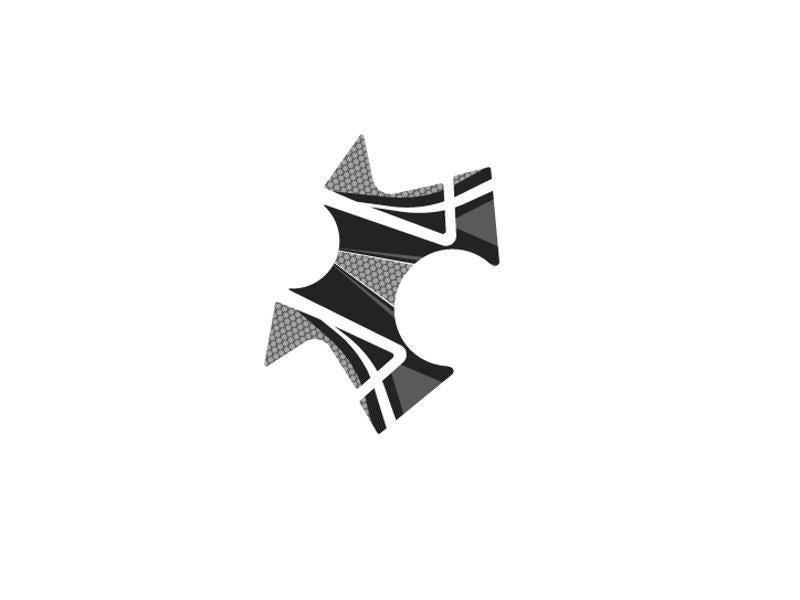 PUIG Radikal Yoke Protector Grey for Kawasaki Ninja 300 13-17 6906U