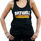 Biltwell Women's Surf Tank Top Black Casual Racerback Polyester