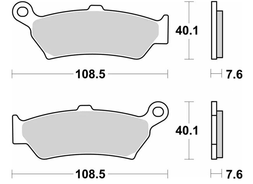 Sbs LS Street Excel Sintered Rear Brake Pads For BMW R 1300 GS 2024-2026 1005LS