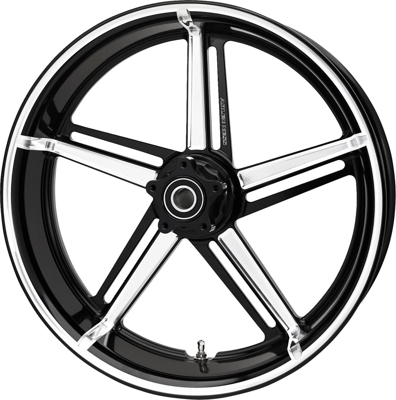 Arlen Ness Factory 24 Wheel 18x5.5" Black CC CNC Machined Aluminum 71-420