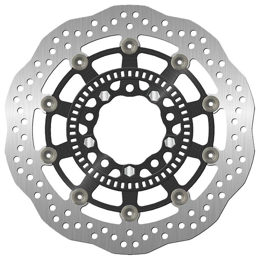 Sbs Stainless Steel Brake Rotor For Kawasaki EN 650 2017-2020 Black, Silver 5331