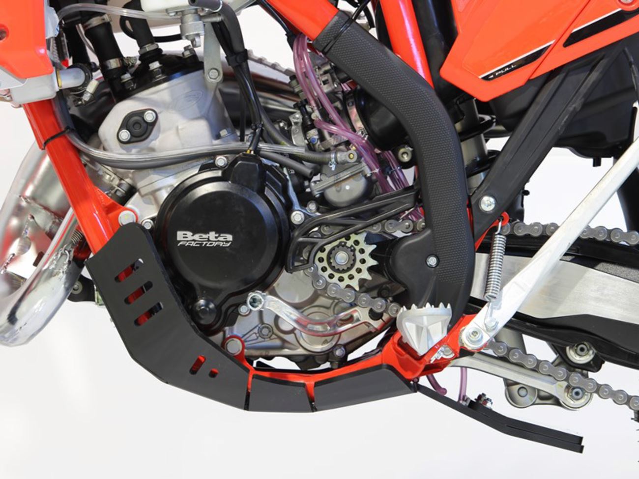 AXP Racing Xtrem Skid Plate For Beta RR 125 2023-2025 Black Full Coverage AX1685