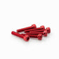 PUIG M5 25mm Allen Screws x 6 Red Universal 0185R