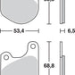 Trw All Round Sintered Metal Brake Pads For Harley XLH 1000 1974-1985 MCB511
