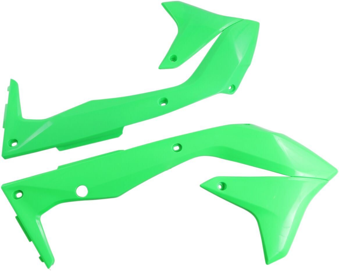 UFO RADIATOR COVERS KAWASAKI KXF450 FLUO GREEN KA04736-AFLU