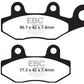 Ebc FA-HH Series Sindered Brake Pads For Yamaha YFM 700 R 1989-2024 FA165HH