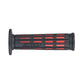 Daytona Grippy Grip GGD-Tapered-SP Grips 22.2mm Open End Black/Red Pair 25162