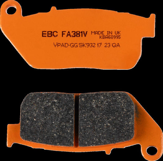 Ebc Harley/Buell Brake Pads For Harley Davidson XL 1200 C 2004-2013 FA381V