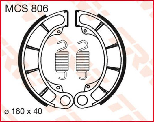 Trw Brake Shoes For Honda TRX 500 FE2 4X4 1979-2021 Set MCS806