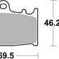 Sbs HF Street Ceramic Organic Brake Pads For Suzuki GSF 1250 S 1988-2016 631HF