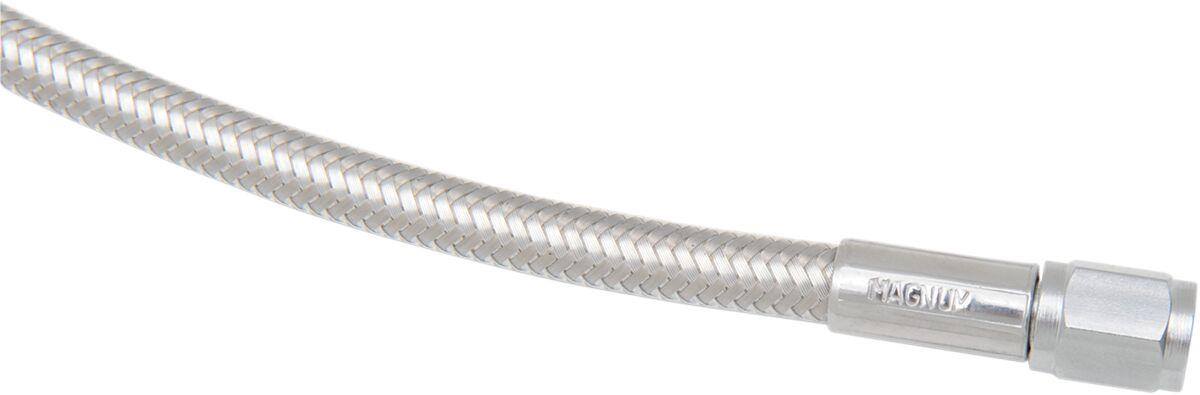 Magnum Shielding Braided Universal Brake Line Silver Polished 5558