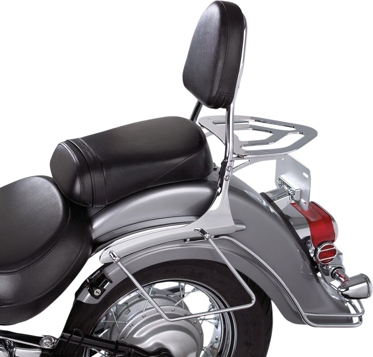 Show Chrome Sissy Bar Kit For Suzuki C 50 2001-2008 Black Chrome 82-228