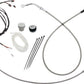 Fat Baggers Cable Kit Chrome Polished For Harley Davidson Flh 2021 119014-C
