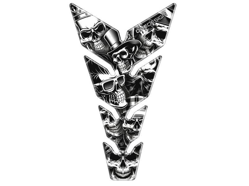 Puig Skull II Tank Pad Black 7129O