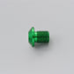 Daytona Mirror Plug Bolt Green M10 x 1.25 CNC Left Side Hole Plug 99801
