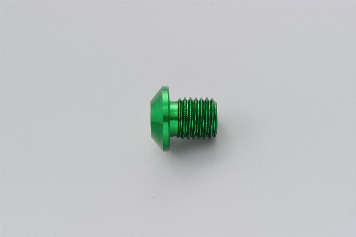 Daytona Mirror Plug Bolt Green M10 x 1.25 CNC Left Side Hole Plug 99801