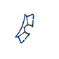 PUIG Radikal Yoke Protector Blue for Yamaha YZF R3 15-18 8333A