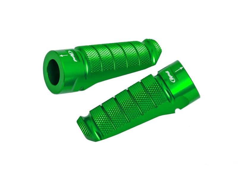 Puig Racing Footpegs Green 21497N