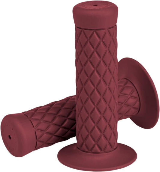 Biltwell Thruster 1″ Grips Kraton Rubber Oxblood To Fit Harley V-Twin