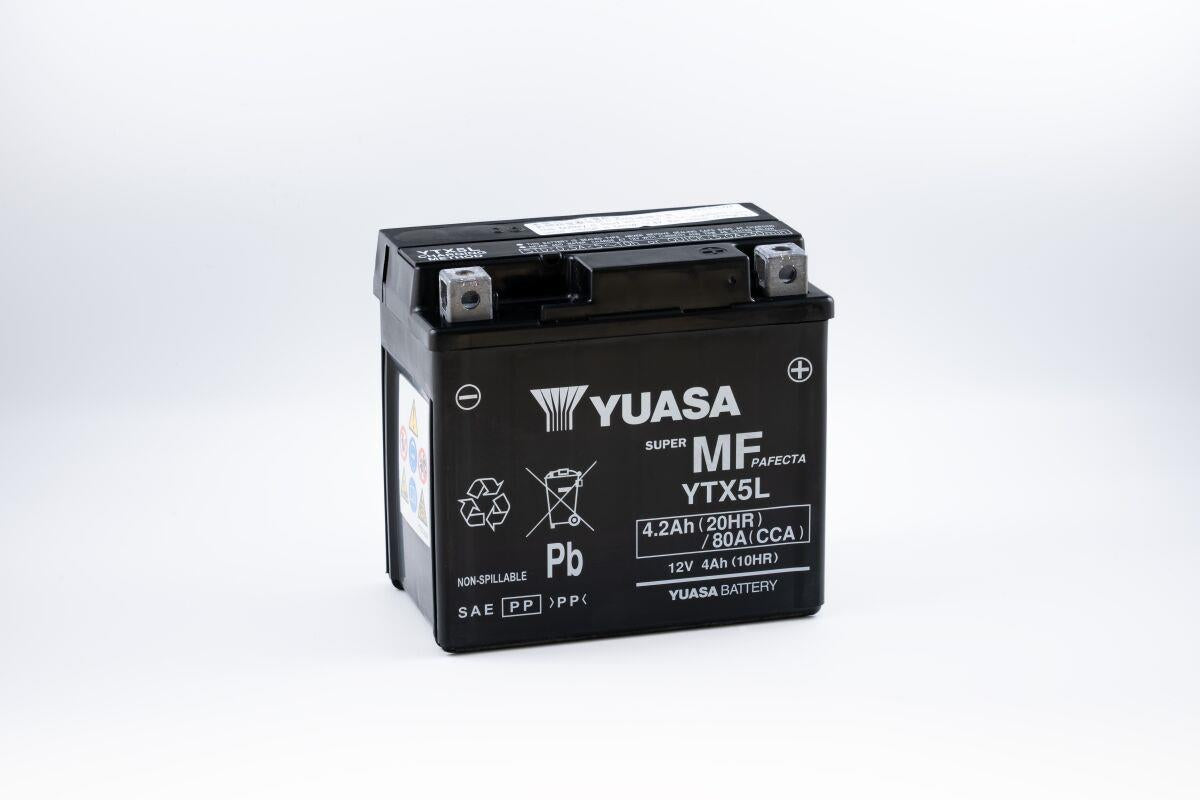 Yuasa Maintenance-Free Battery For Honda TRX 90 X 1979-2026 Black YTX5L(WC)