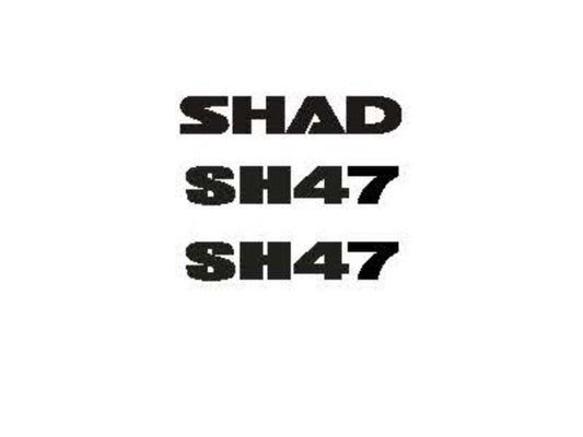 SHAD SH47 Replacement Stickers D1B47ETR
