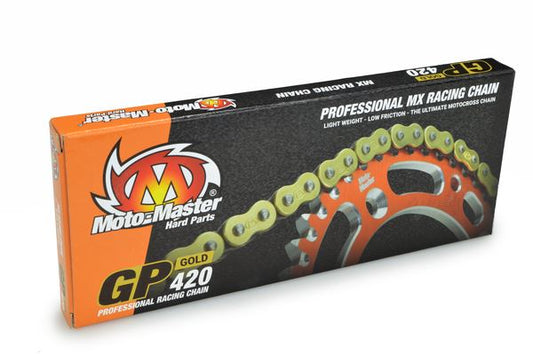 Moto-Master 420 GP Drive Chain For Kawasaki KX 112 1981-2026 Gold Each 642002
