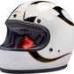 BILTWELL Gringo White/Black Motorcycle Helmet