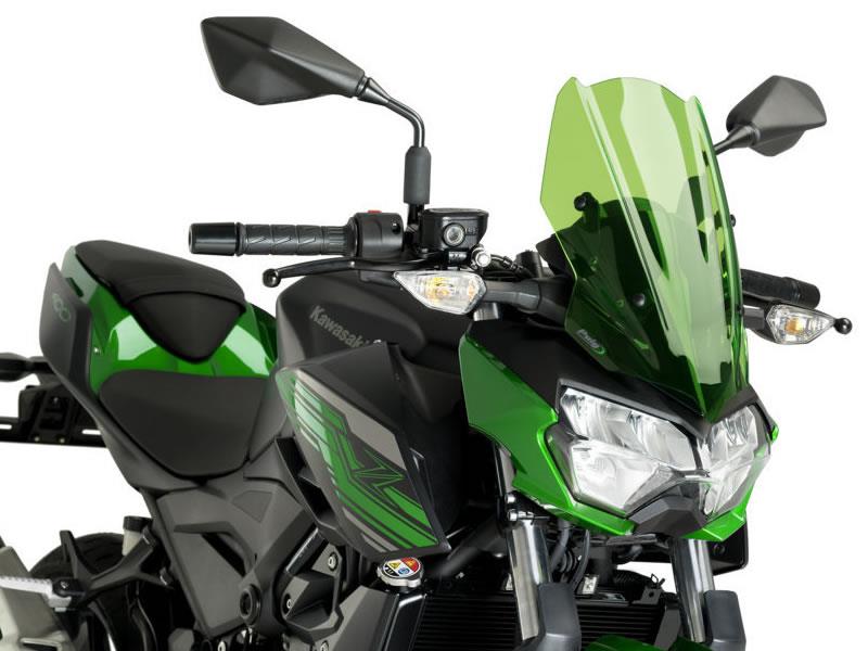 PUIG New Generation Sport Screen Green for Kawasaki Z400 19-24 3548V