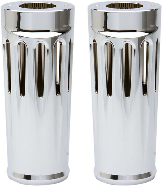 Arlen Ness Aluminum Fork Boot Covers Chrome For HD FLHRS 1868 14-24 20-027