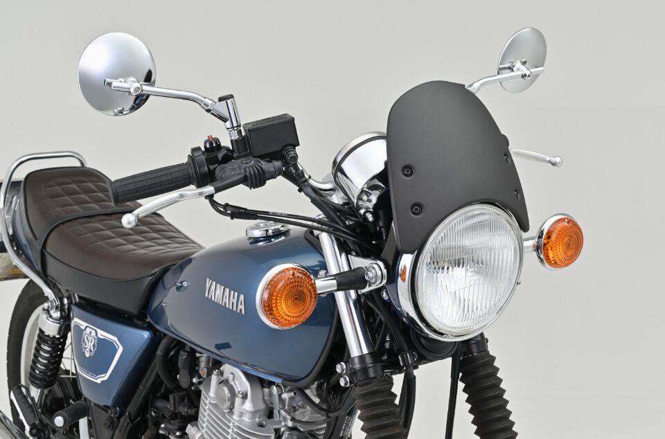 Daytona Aluminum Meter Visor With Bracket Set For Yamaha SR 400 1978-2018 81722