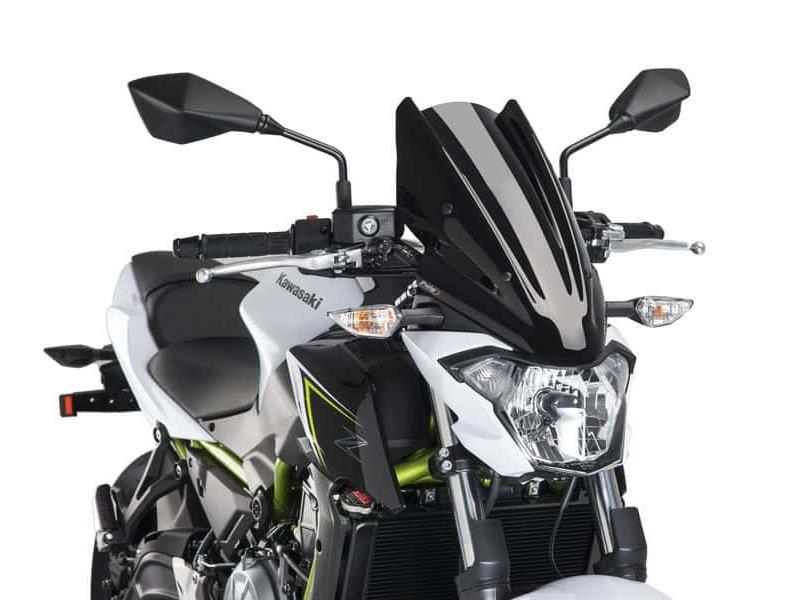 PUIG New Generation Touring Screen Black for Kawasaki Z650 17-19 9369N