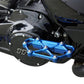 Arlen Ness Diamond Floorboards Blue Anodized Passenger CNC Machined Pair 410-060