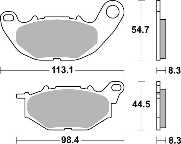 Sbs HS Street Excel Sintered Front Brake Pads For Yamaha YZF-R3 2015-2022 931HS