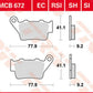 Trw SI Series Sindered Off-Road Brake Pads For KTM RC 200 1993-2026 MCB672SI