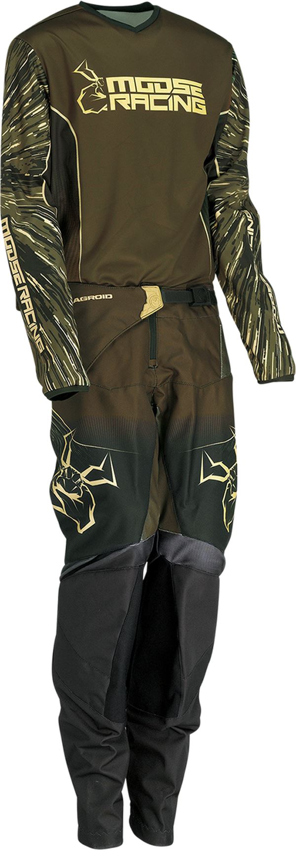 Moose Racing Jersey Youth Agroid Olive/Tan 24 Model