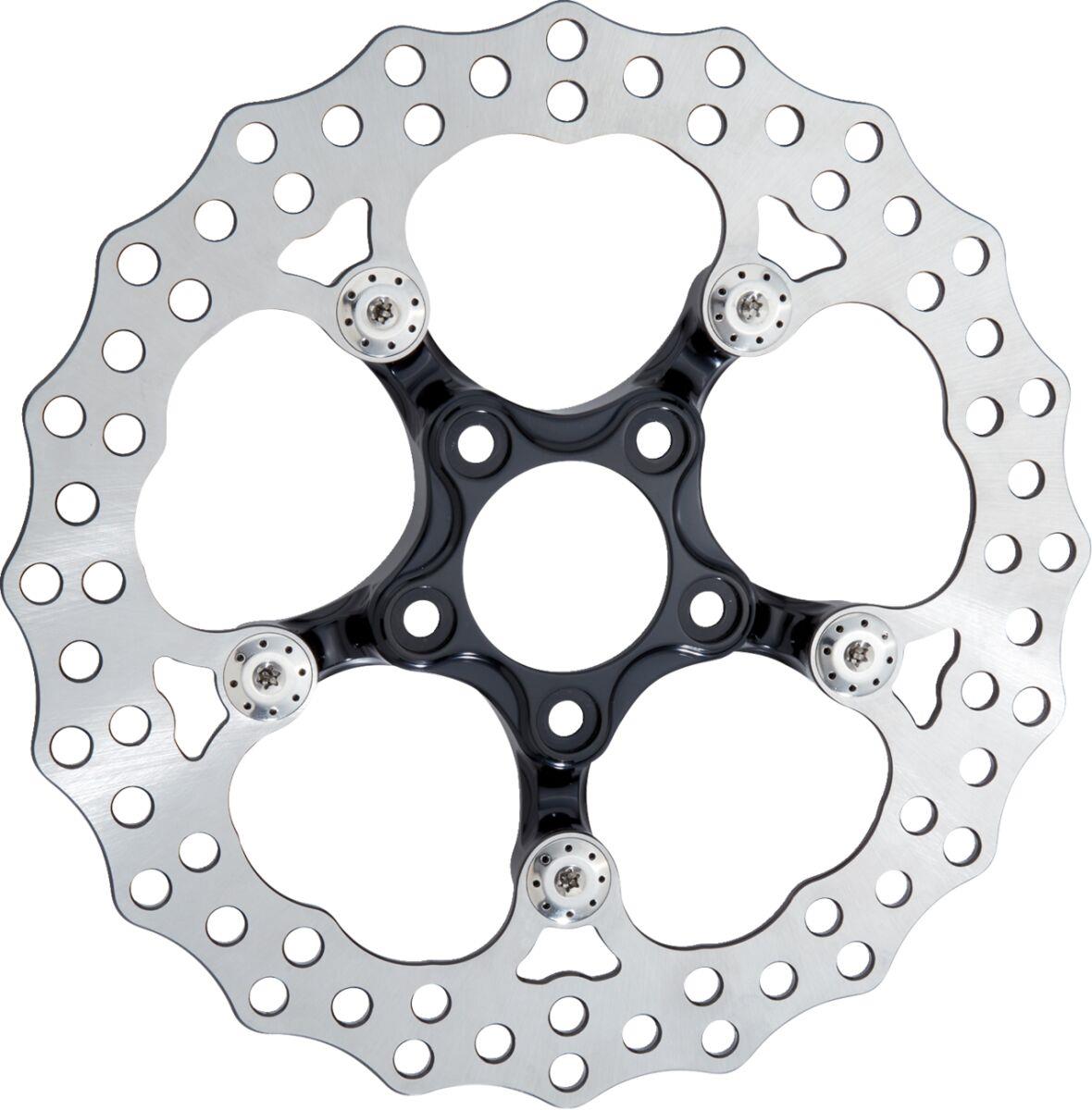 Arlen Ness Spider Rotor Black 320mm Brake Rotor For Harley Davidson FLHX 2023-2024 300-108